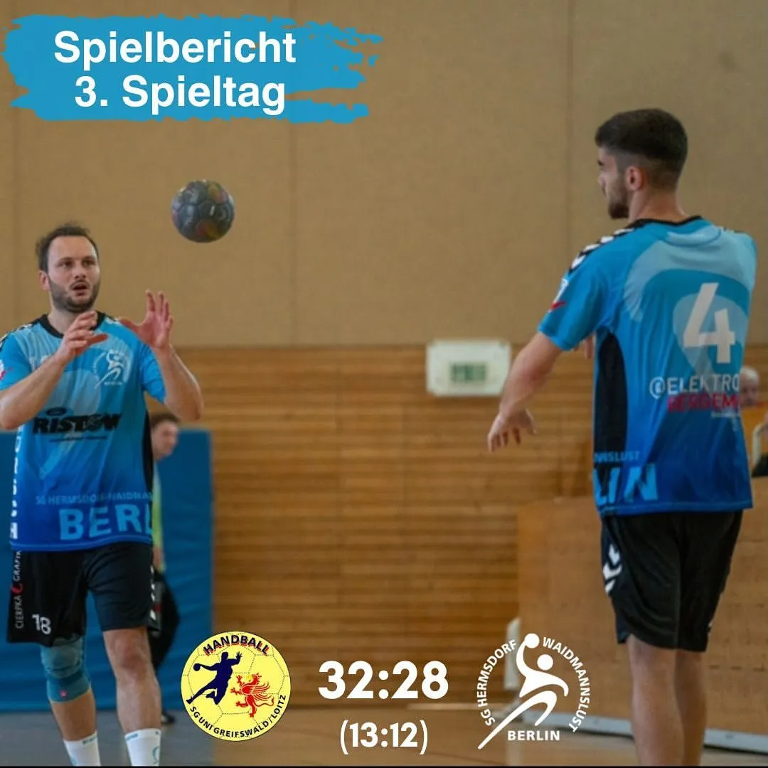 Foto vom Instapost zu Spielbericht der 1. Männer gegen die @sg.uni.greifswald.loitz 