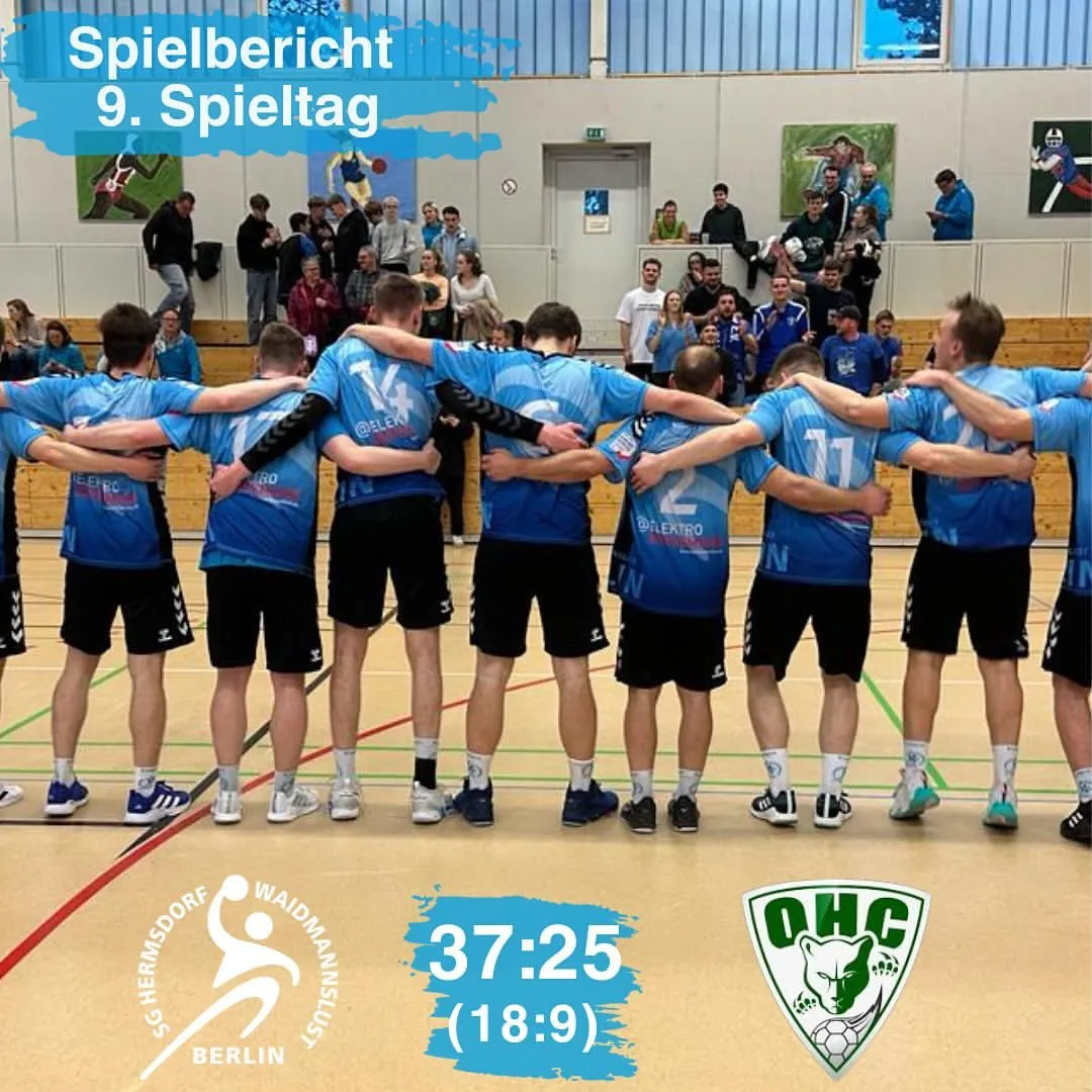 Foto vom Instapost zu 37:25 gegen den @oranienburgerhc II …