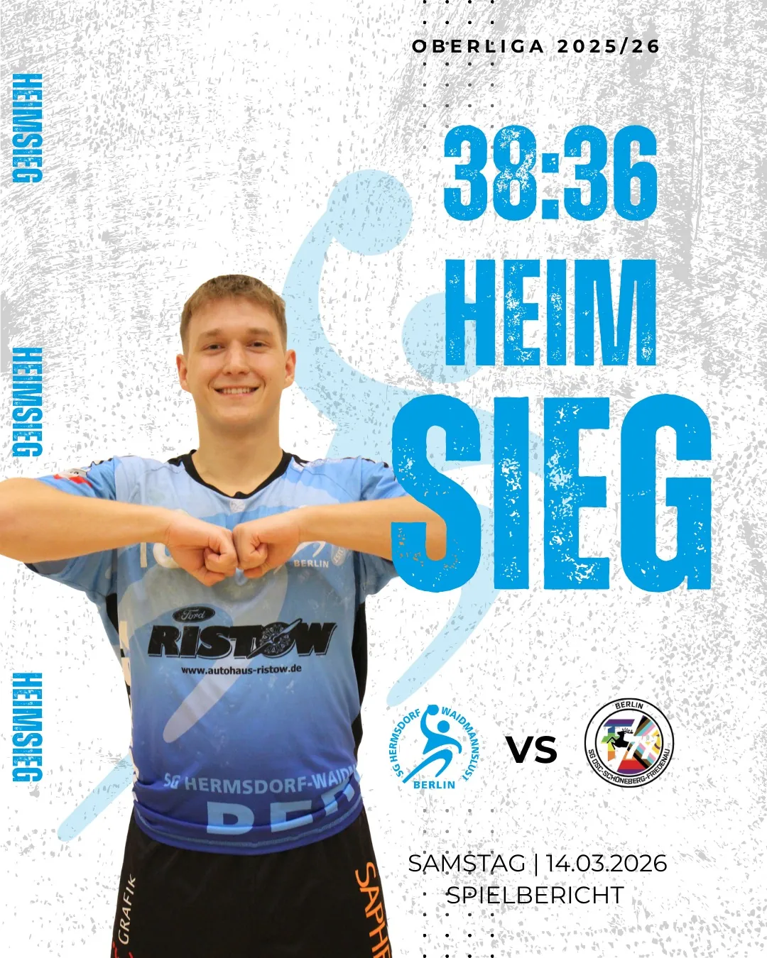 Foto 1 zum Beitrag Die 1. Männer sichern sich im Heimspiel gegen die SG OSF Berlin II zwei wichtige Punkte – Endstand 3