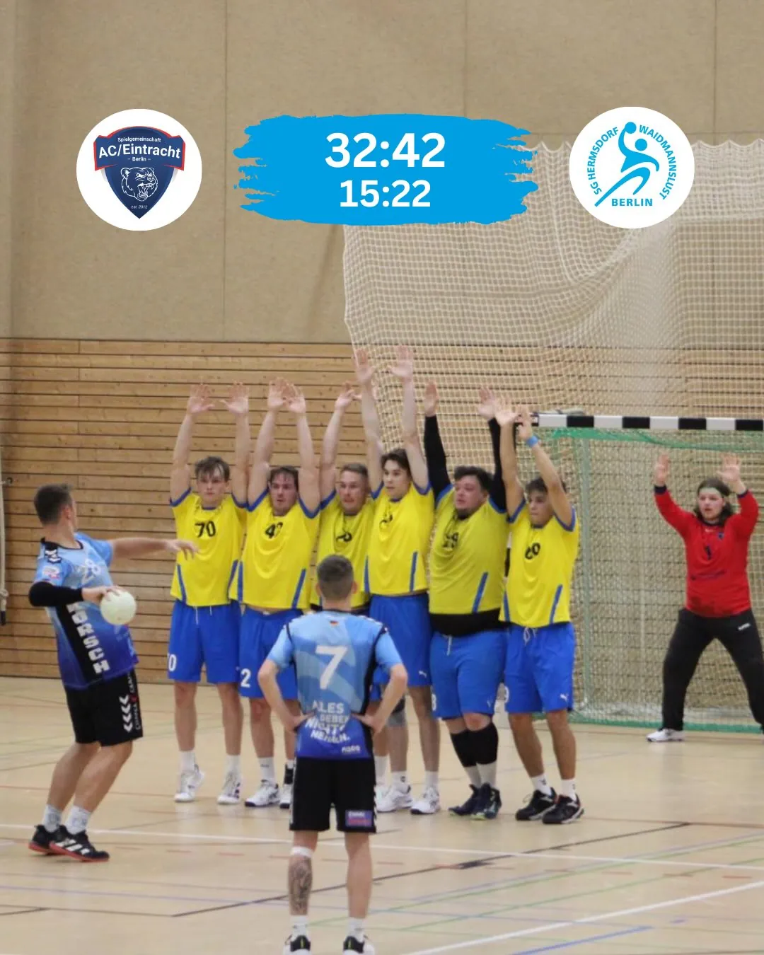 Foto 1 zum Beitrag Auswärtssieg gegen den AC Eintracht: Ein Handball-Krimi!