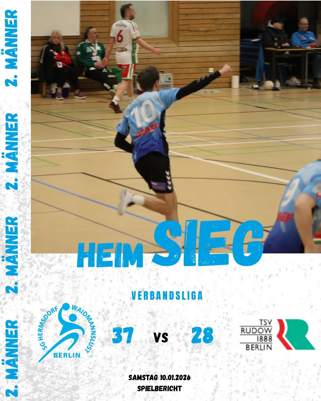 Foto 1 zum Beitrag Als Tabellenführer gingen unsere 2. Männer als klarer Favorit ins Spiel gegen Rudow II