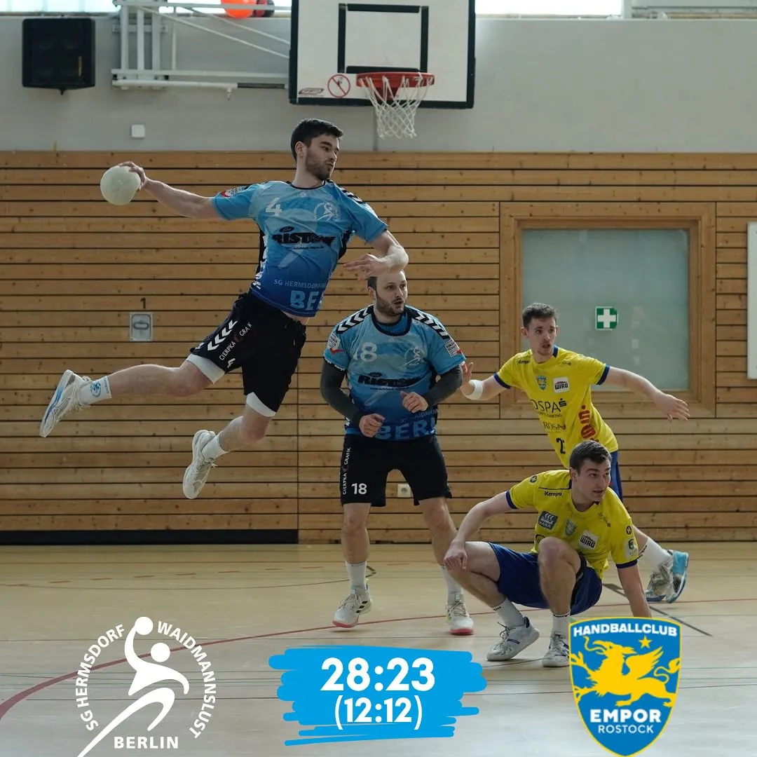 Foto 1 zum Beitrag Spiel gegen HC Empor Rostock II: 28:23 – wichtiger Heimsieg im Abstiegskampf