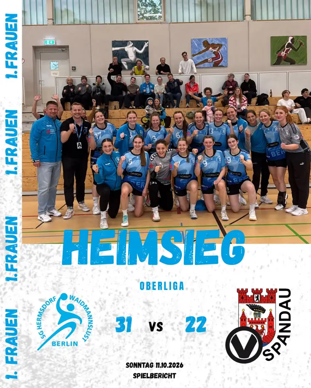 Vorschaubild: Heimsieg gegen Spandau! 🤾‍♀️💙
