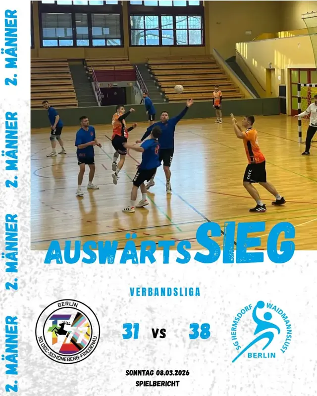Vorschaubild: Verbandsliga 08.03.26 - SG OSF III gegen SG Hermsdorf/ Waidmannslust II