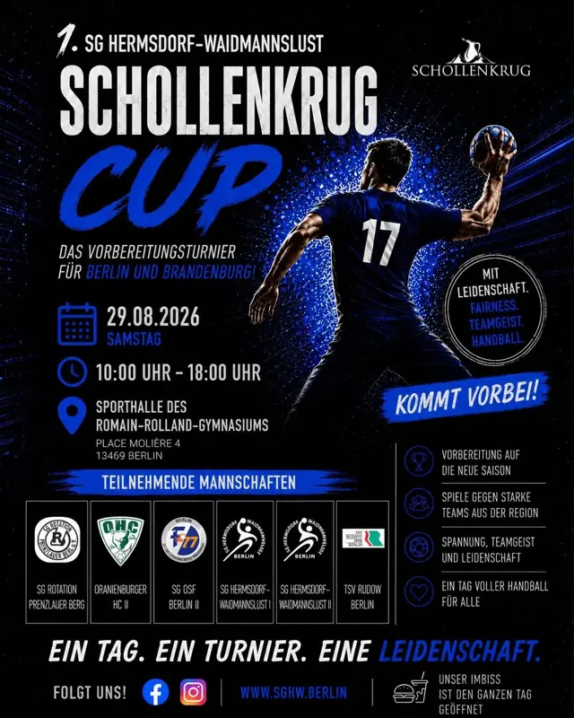 Vorschaubild: 🏆 1. SCHOLLENKRUG CUP 2026 🤾‍♂️💙