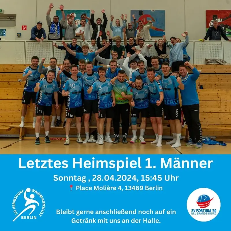 Vorschaubild: Liebe Fans, wir laden euch herzlich zu unserem letzten Heimspiel ein.