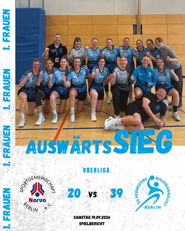 Vorschaubild: Oberliga Frauen | NARVA Berlin – SG Hermsdorf-Waidmannslust 20:39